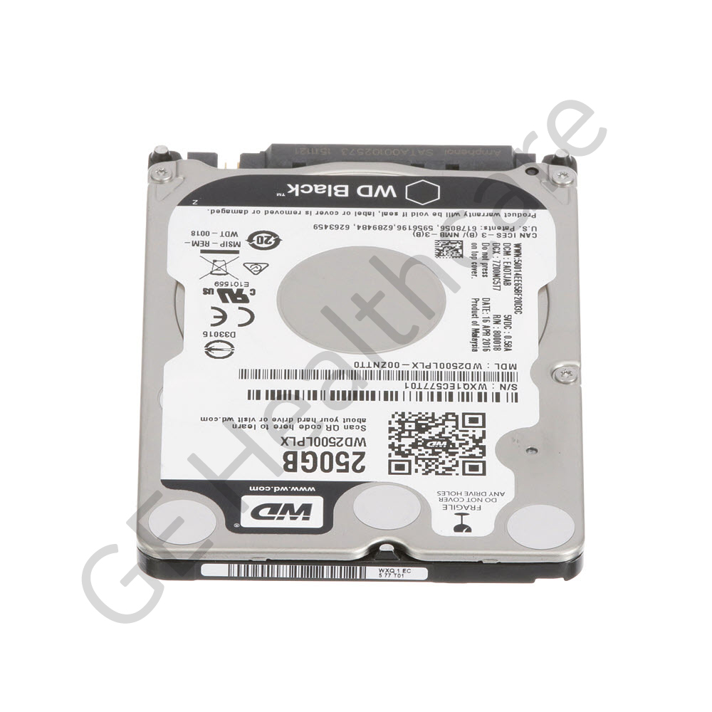 250GB 2.5inch HDD SATA Interface FRU 250GB 2.5inch HDD SATA Interface FRU